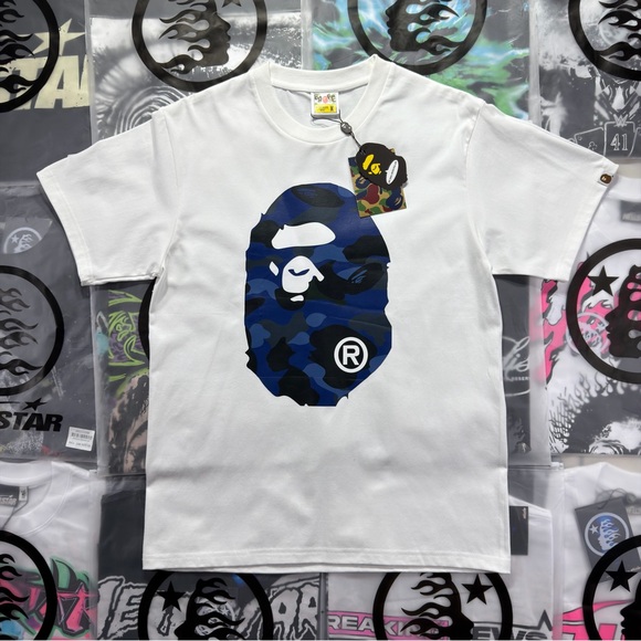 Bape Other - BAPE Color Camo Big Ape Head Tee ‘White’